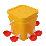 Automatic Chicken Waterer Cup with 12L Handheld Barrel Poultry Drinking Equipemnt for Goose Duck V1294-YM0706-3111230182712