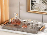 Drainage Tea Tray Plastic Multipurpose Large Capacity Transparent Tea Serving Drain Tray for Home V1294-YM0901-3118240172413