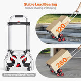 Stair Climbing Cart Heavy Duty Folding Hand Truck Dolly 118 kg 10 Wheels V952-TCSPLCYS260LDSY04V0