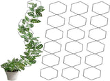 10/18 Pcs Metal Chain Trellis for Climbing Plants with Wall Hooks Wall Hanging Trellis Plant Vine V1188-ZC-LHJ-05