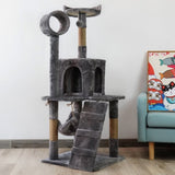 Furtastic 135cm Cat Tree Scratching Post - Dark Grey CAT-EJT-363-DGY