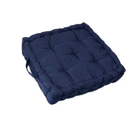 1 Pc Floor Box Cushion Pad 40 x 40+ 8 cm Navy V442-BZO-CHAIRCU-1PCBOXCUSHION-NAVY-SQ