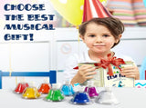 Desk Bells for Kids Educational Music Toys for Toddlers 8 Notes Colorful Hand Bells Set Kids V1192-AZ-W-0160
