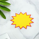 Star Shaped Sale Stickers Yellow Paper 200 Pieces for Retail Store and V1369-AZ3-W-19458