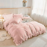 Ruffled Edge Marseille Eden Quilt / Doona / Duvet Cover set V745-AQ081213K3