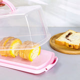 Rectangular Cake Carrier Box with Click Closure Green Plastic Container for Cakes & Muffins V1192-AZ-W-26681