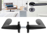 Entry Door Handle Lock Locking Lever Handle Set Reversible for Right Left Sided DoorsK Style V1294-YM0721-3114200099014