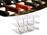 3Tier Stainless Steel Wine Rack Freestanding Wavy Wine Holder Display Shelf Kitchen Accessories V1294-YM0718-3118210012811