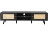 Rattan TV Stand for 65 inch TV, Boho TV Stand with Rattan Door, Entertainment Center with Build-in V952-TBDSJ55YCHSLT8DGQV3