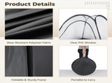 Large Spray Tan Tent, Quick Setup Portable Booth with Clear PVC Window, Foldable Spray V1192-AZ-W-18440