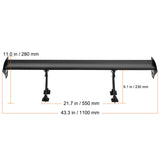 Universal Rear Spoiler GT Style Adjustable Trunk Wing Car Racing 43.3'' V952-TYXWYLHJLHJD8ZQ27V0