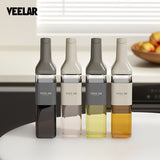 automatic opening glass bottles, oil bottles, condiment bottles, kitchen storage, soy sauce bottles, V1102-122-71099-GRY-500ML