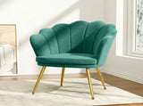 Artiss Armchair Velvet Green Callista UPHO-5002-VEL-GR