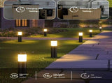Solar Lawn Lights Stainless Steel Outdoor Lights 3-LED Garden Lights Waterproof Silver white light V1106-124-78520-SIL2-2PCS