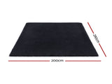 Artiss Floor Rug 200x290cm Plush Area Shaggy Rug Living Room Bedroom Carpet Black FLR-FLU01-200X290-BK