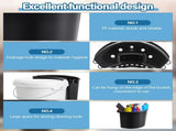 2 Pcs Car Detailing Bucket Organizer 10.2 x 7.8 x 5.5 Inch Car Washing Bucket Caddy Portable V1258-DP02-C-3044