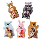 20pcs Kawaii Candy Bag Cute Animal Rabbit Fox Lions Birthday Party Sweets Gift Bags Party Mini V1369-AZ3-W-02322