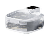 4.5L Smart Pet Water Fountain with Digital Display and Charging Cable White Design V888-ELOSUNG10103