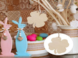 Ortofally 20pcs Four Leaf Ornaments Hanging Decor Unfinished Wooden Ornaments Wooden Shamrock V1189-LWWAL-20260327-03281