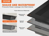 Shower Ready for Tile 40.64x40.64cm & 40.64x50.8cm, Triple Shelf, Square Corners Wall-inserted V952-SLLYBK3C16YCJMSU0V0