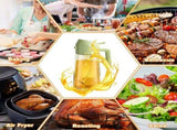 2-in-1 Olive Oil Spray & Pour Bottle 470ml Glass Dispenser for Cooking BBQ Kitchen V1258-DP02-BOL-91