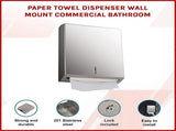 Paper Towel Dispenser Wall Mount Commercial Bathroom V63-920701