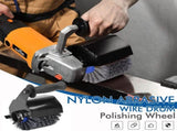 Nylon Abrasive Wire Drum Polishing Wheel Portable Belt Sander and Angle Grinder, Rotary Brush V1341-ZY-MJAL6ZDC-UNCTHREAD