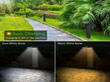 solar path 2-pack, warm white cool white, four lighting modes, outdoor lighting, garden V1102-124-14902-BLK-2PCS