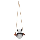 Panda Swing Statue Resin Animal Garden Outdoor Statue for Patio Yard Lawn Home Office V1294-YM0523-3111210393511