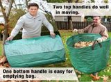 3-Pack 72 Gallon Yard Waste Bags, Reusable Heavy Duty Collapsible Garden Leaf Bags with Plastic V1258-DP02-C-232