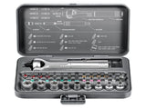 40 in 1 Ratcheting Screwdriver Set with Magnetic Bits 180 Degree Universal Ratchet Wrench Metric V1366-AZ2-W-14823