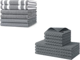 Homaxy Premium Kitchen Towels, Large 380 GSM Kitchen Hand Towels and 100% V1258-DP02-F-124