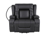 Artiss Power Lift Recliner Chair Massage and Heat for Elderly, Electric Sofa Reclining Chair RECLINER-A5-UB-PU-BK-AB