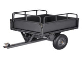 Garden Utility Trailer, 10 Cu. Ft & 227 kg Capacity, ATV UTV Hauling Trailer, Tow Behind Steel Dump V952-HYTCHSTPK10CJT946001V0