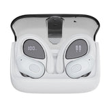 Wireless Bluetooth 5.4 Over-Ear Earbuds IPX5 Waterproof for Sports White V1263-JX-7040