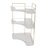 3 Tier Makeup Shelf Organizer Easy Access Aesthetic Corner Bathroom Countertop Organizer for V1294-YM0710-3112230081611