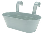 Hanging Flower Planter Iron Bucket Flower Pot Holder with Detachable Hook for Garden DecorBlue V1294-YM0901-3111210139012