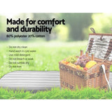Alfresco 4 Person Picnic Basket Set Storage Blanket PICNIC-4PPL-CHEESE-BR