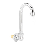 Foot Pedal Faucet Stainless Steel G1/2 Thread Wall Mounted Knee Valve Basin Tap for Hospital Railway V1294-YM3112220073411-0421