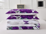 Luxe Loft Purple rose Quilted Comforter & Shams Trending 3Piece Set V745-MAB010782AJ3