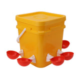 Automatic Chicken Waterer Cup with 12L Handheld Barrel Poultry Drinking Equipemnt for Goose Duck V1294-YM0706-3111230182712