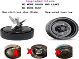 Replacement Parts for Nutri Ninja, 6Fin Blender Male Blade and cups Set for Blender BL660 BL770 V1258-DP02-C-1063