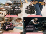 Tool Backpack, 56 Pockets, Heavy-duty Tools Storage Organizer Work Bags with Laptop Compartment & V952-GJBBSLD1012I9UUIW001V0