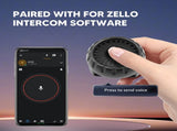 Wireless Bluetooth PTT Button, Mini PTT Button Switch, Waterproof Walkie Talkie Button, for iOS for V1366-AZ2-W-05559