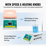 VEVOR Magnetic Stirrer Hot Plate Max 572&deg;F/300&deg;C Hot Plate Stirrer 0-2000 RPM V952-CLJBJ1JRS200A5R0VV3