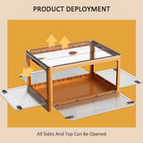 Storage Cubes Stackable Storage Bins Plastic Storage Bins Closet Organizers and Storage Collapsible V1192-AZ-W-10653