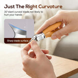 Wide Jaw Opening Anti-Splash Slanted Nail Clipper, Curved Blades for Ingrown & Thick Nails, V1258-DP02-F-399
