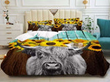 Nature-Inspired Floral Duvet Cover Set - Hypoallergenic Fabric-Queen V745-AQ043886Q3