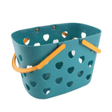 Shower Storage Basket Portable Handle Versatile Hollow Design Bath Storage Basket Organizer Bin for V1294-YM0901-3117240098311