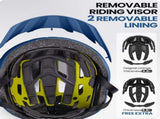 OutdoorMaster Bike Helmet Adult Men Women MIPS Certified Bicycle Helmet with Two Removable Liners & V1168-2V-UDM1-0AJL
